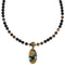 Southwestern Multicolor Genuine Sterling Silver Pendant And Bead Necklace Set WX77667